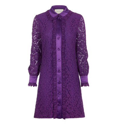 Gucci Laced Button-Up Dress, front view