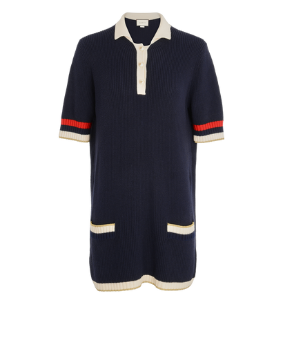 Gucci Knitted Polo Dress, front view