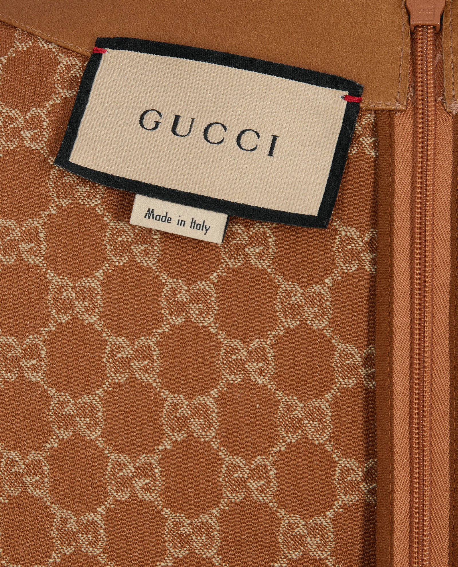 Gucci GG Jacquard Mini Dress, &pound;650, Clothing, Beige/Brown, Leather/Linen, Other view