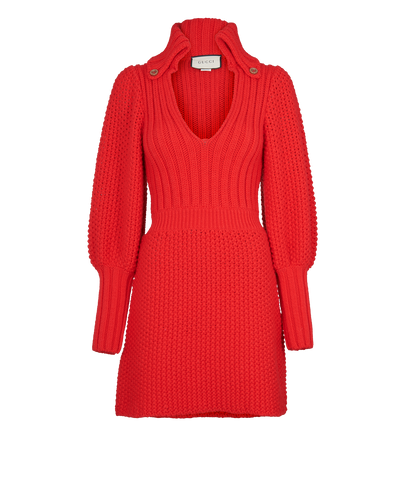 Gucci Red Knitted Dress, front view