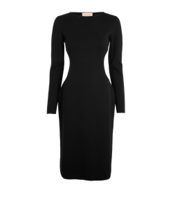Gucci Cut Out Dress, Cotton, Black, Sz M, 2*