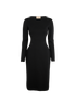 Gucci Cut Out Dress, &pound;395, Clothing, Black, Cotton, Front view