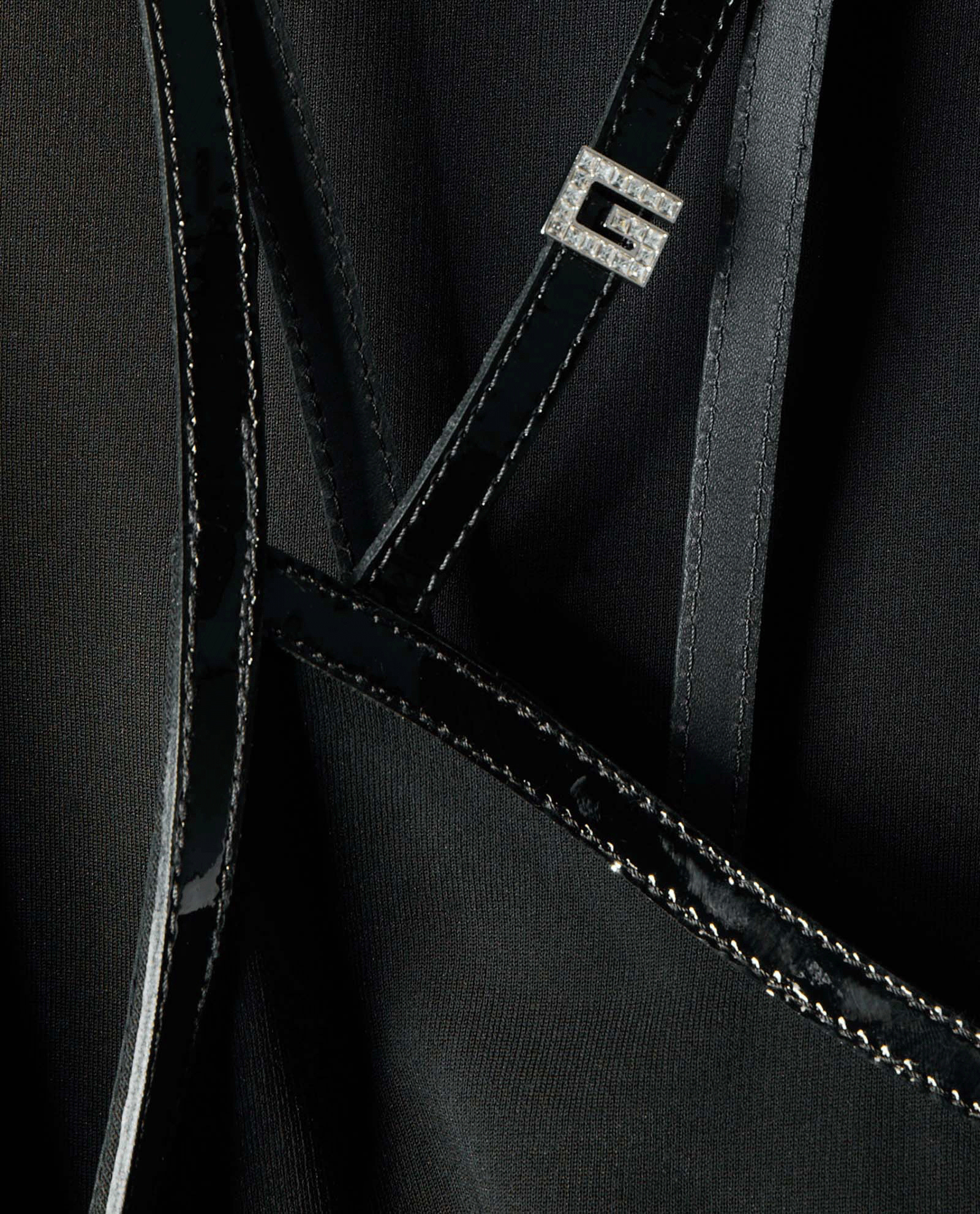 Gucci Crystals Square G Mini Dress, &pound;550, Clothing, Black, Polyester Mix/Viscose, Other view