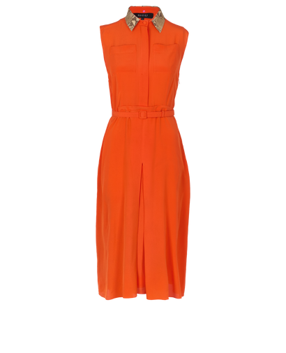Gucci Belted Midi Dress, front view