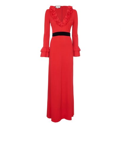 Gucci Ruffled Evening Dress, front view