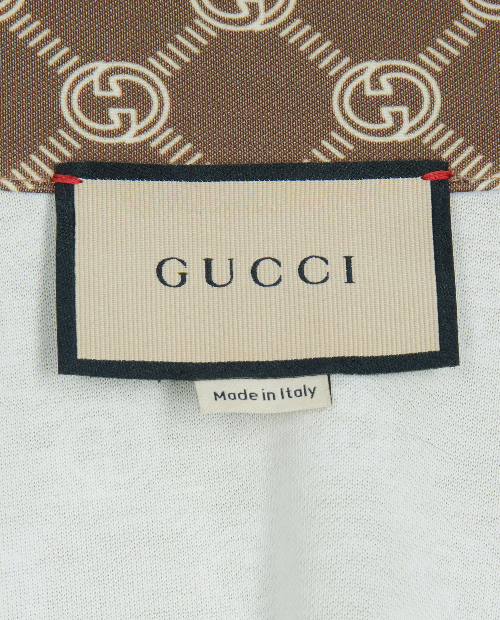 Gucci Interlocking G Dress, &pound;795, Clothing, Brown/Green/Red, Polyester (Polymer), Other view