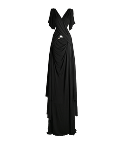 Gucci Asymmetric Dress, Viscose, Black, UK8, 2*