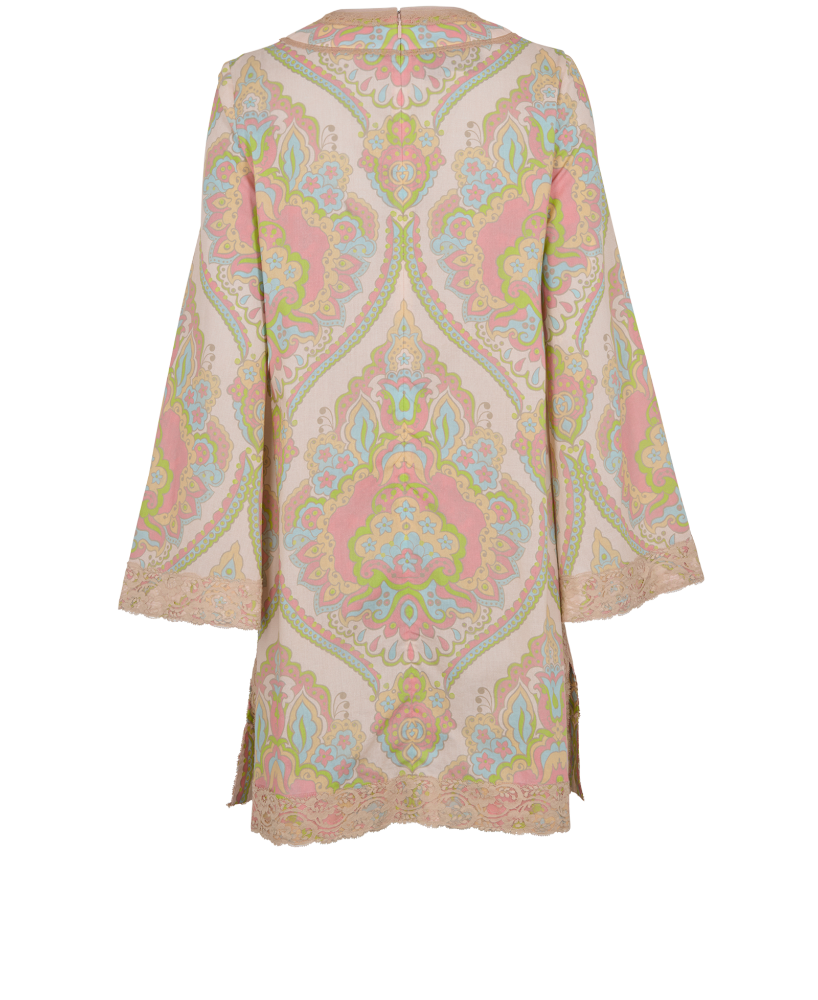 Gucci V Neck Dress, &pound;220, Clothing, Pink, Cotton, Back view