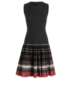 Gucci Pleated Dress, Acetate, Black, UK6, 2*