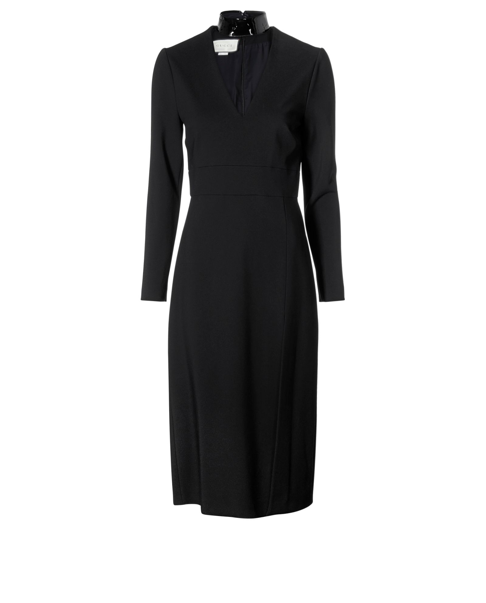 Gucci V Neck Patent Choker Dress, Dresses - Designer Exchange | Buy Sell  Exchange