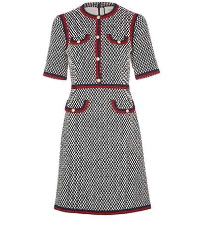 Gucci Woven Button Detail Dress, front view