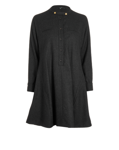 Gucci 2012 Band Collar Shirt Dress, front view