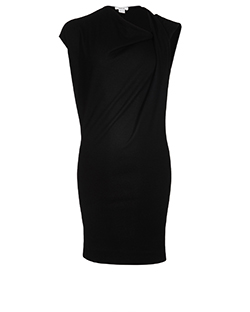 Helmut Lang Dress, Wool, Black, XS
