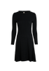Hermes Long Sleeve Dress, &pound;375, Clothing, Black, Silk, Front view