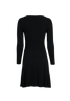 Hermes Long Sleeve Dress, &pound;375, Clothing, Black, Silk, Back view