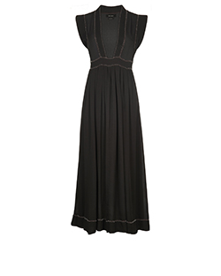 Isabel Marant Beaded Detail Dress, Silk, Black, 6, 1*