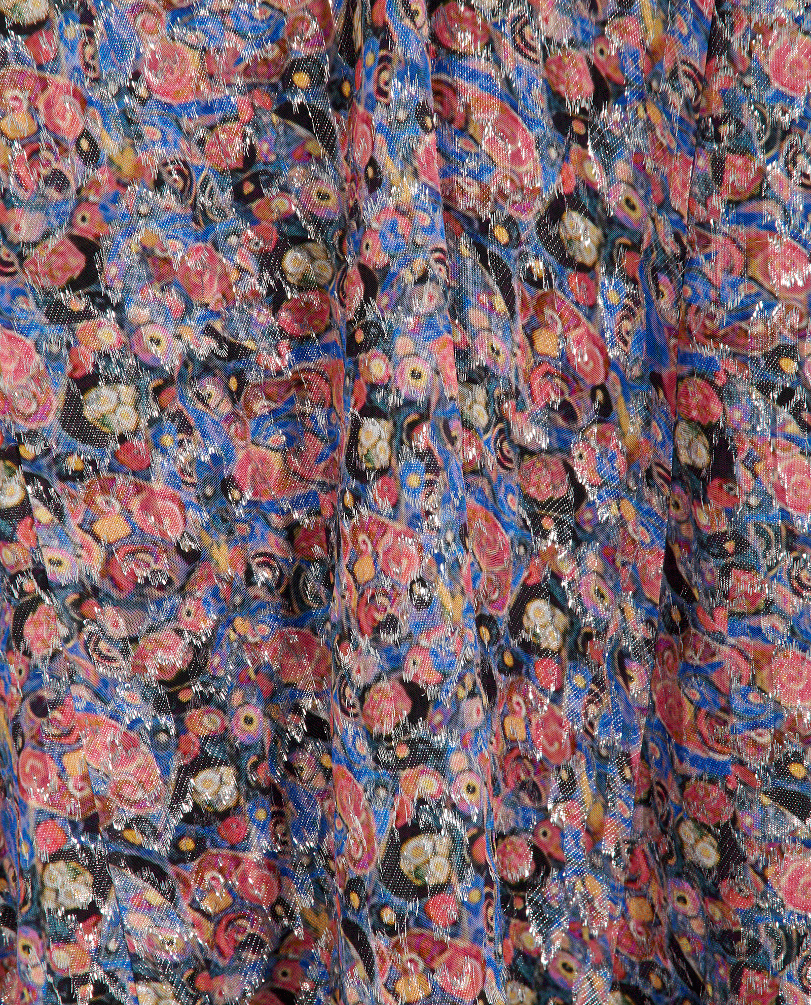 Isabel Marant Lyndsay Dress, &pound;110, Clothing, Blue/Red/Silver, Viscose, Other view