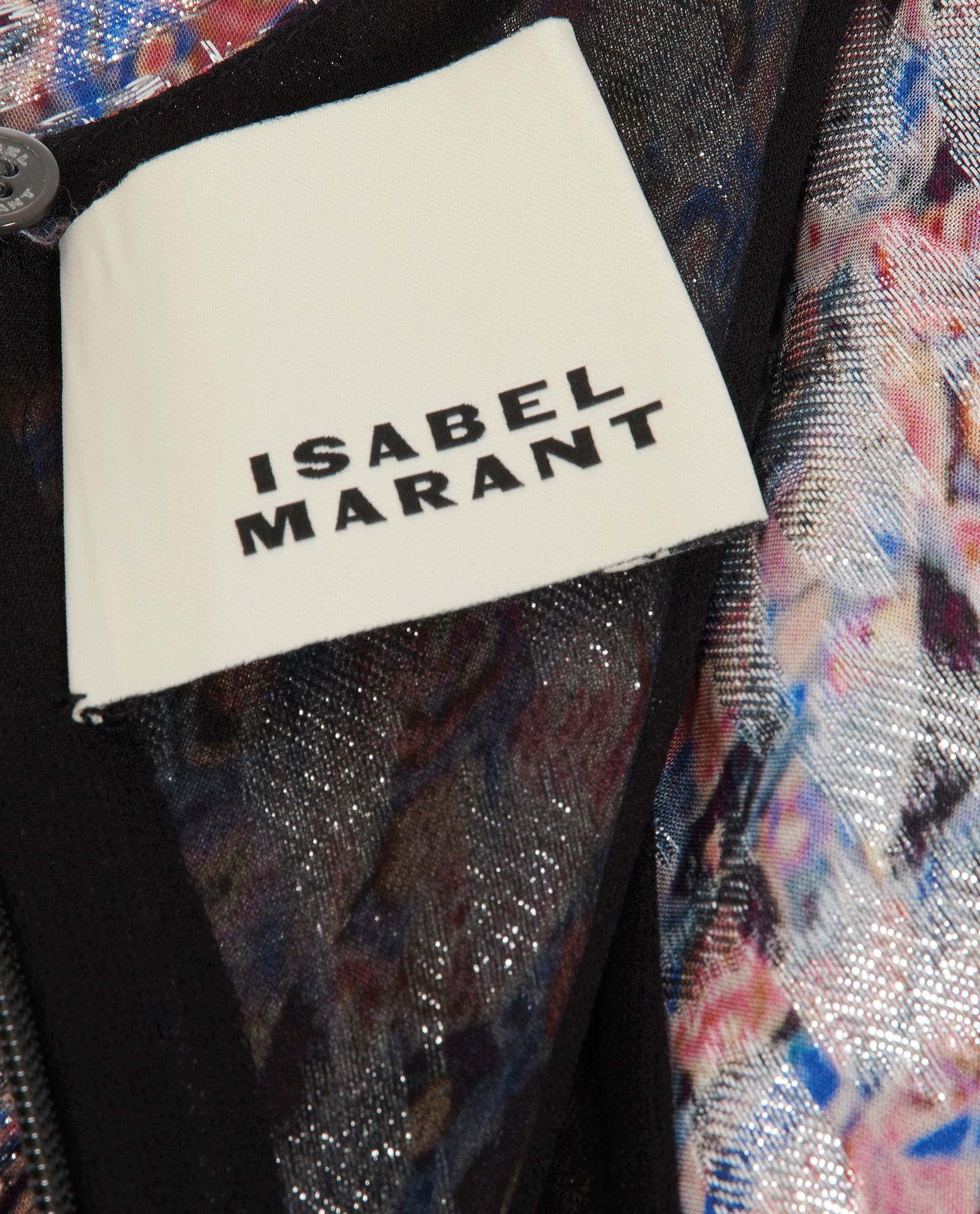 Isabel Marant Lyndsay Dress, &pound;110, Clothing, Blue/Red/Silver, Viscose, Other view