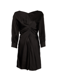 Isabel Marant Long Sleeve Dress, Viscose, Black, UK 8