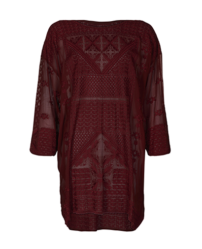 Isabel Marant Oversized Embroidered Dress, front view