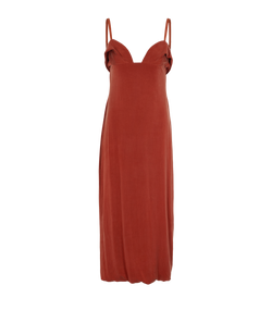 Jacquemus Le Raphia Midi Dress, Cupro, Orange, UK12, 1*