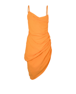 Jacquemus Le Papier Saudade Dress, Viscose, Orange, UK 8, 3*