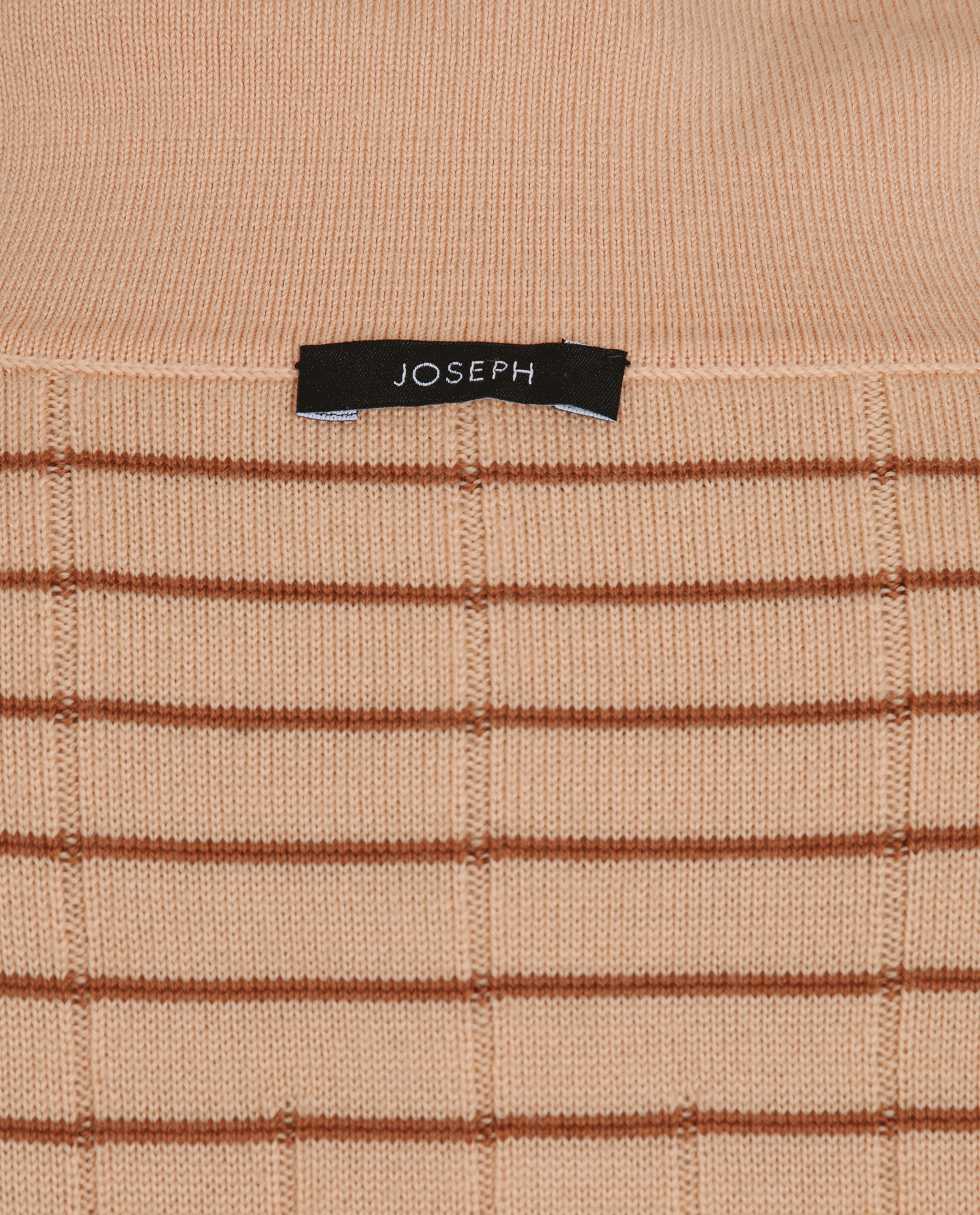 Joseph Striped Midi Dress, &pound;160, Clothing, Brown/Pink, Wool, Other view