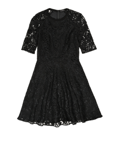 Joseph Lace Mini Dress, Viscose, Black, UK8, 3*