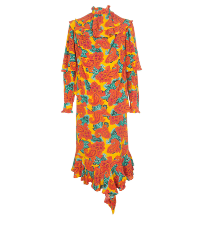 J.W. Anderson Printed Ruffles Maxi Dress, front view