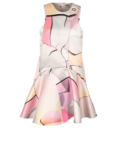 Kenzo Sleeveless Printed Mini Dress, £120, Clothing, Pink/White/Yellow, Polyester (Polymer), Front view