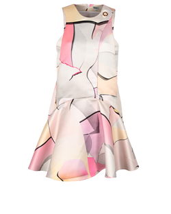 Kenzo Sleeveless Printed Mini Dress, Polyester, Multi, UK12, 2*