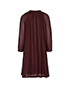 Lanvin Burgundy Silk Dress, back view