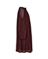 Lanvin Burgundy Silk Dress, side view