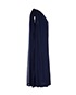 Lanvin Blue Cape Dress, side view