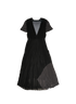 Loewe Polka Dots Pleated Dress, front view