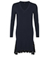 Louis Vuitton Long Sleeve Knit Dress, front view