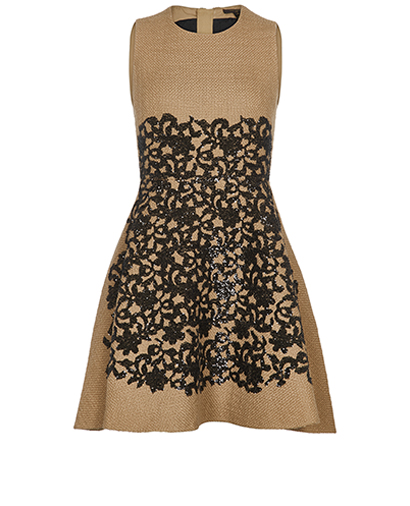 Louis Vuitton Boucle Sequin Embroidered Dress, front view