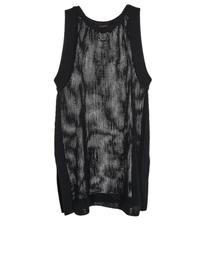 Louis Vuitton Fishnet Mini Dress, &pound;250, Clothing, Black, Cotton, Front view