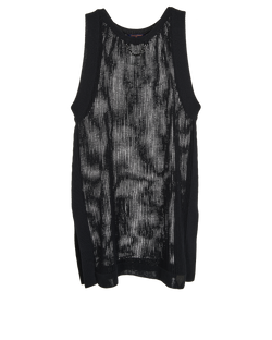 Louis Vuitton Fishnet Mini Dress, Cotton, Black, Sz XS, 2*