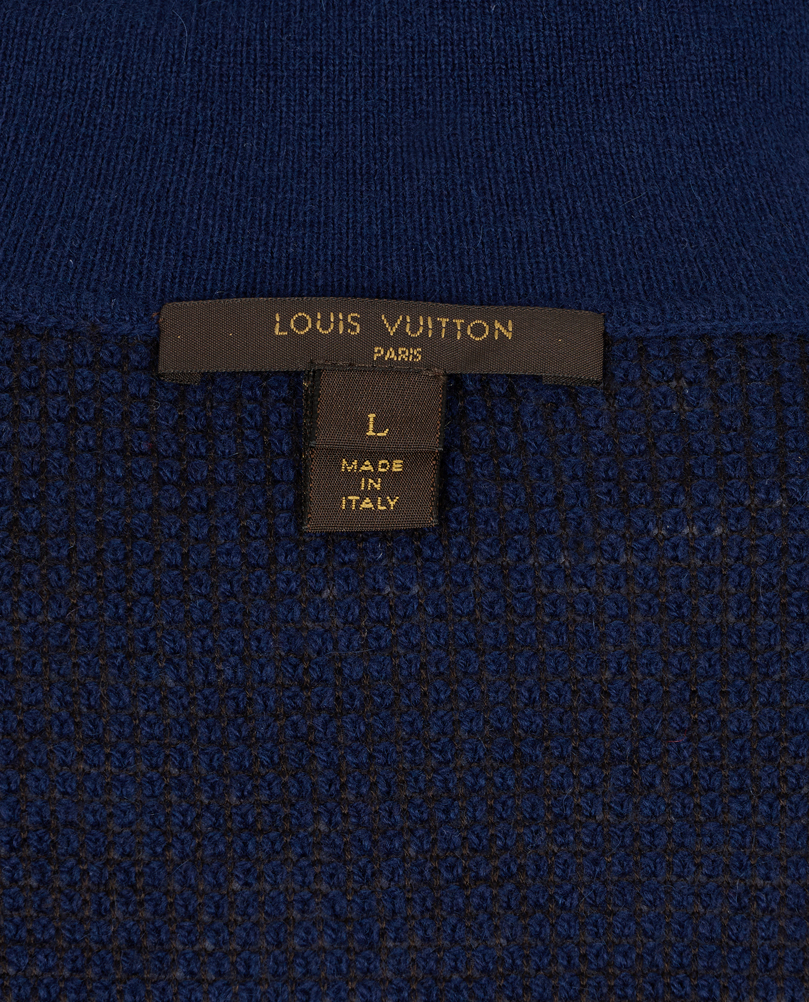 Louis Vuitton Knit Polo Dress, &pound;250, Clothing, Navy, Cashmere, Other view