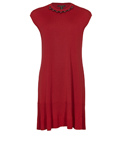 Louis Vuitton Sleeveless Mini Dress, Wool, Red, XL, 3*