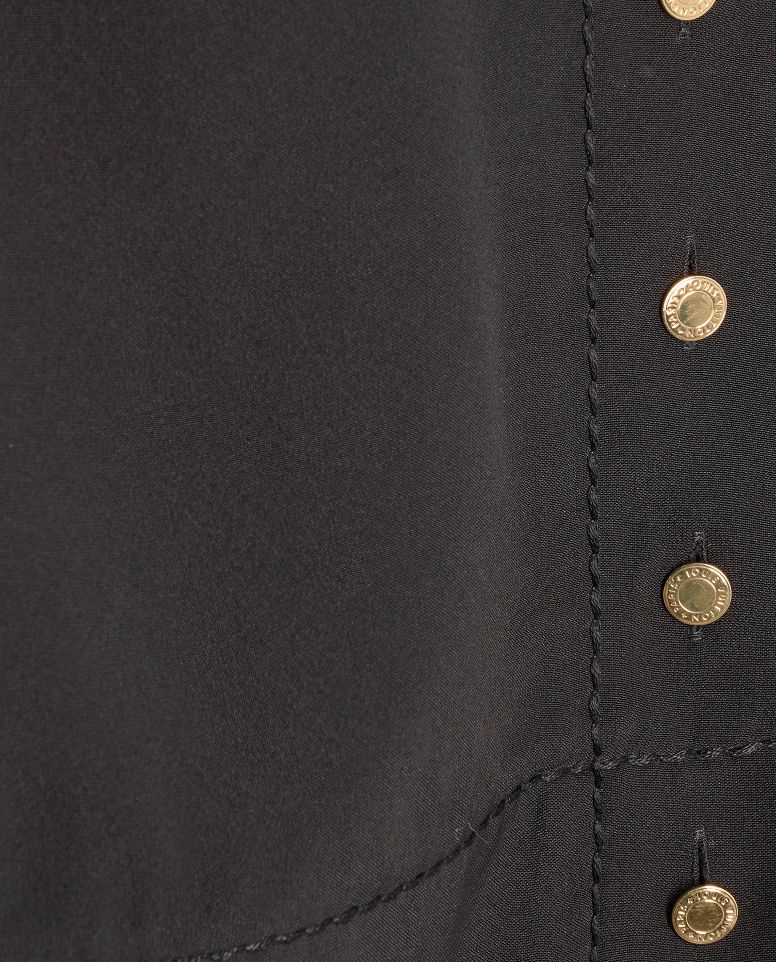 Louis Vuitton Short Sleeve Belted Dress, &pound;350, Clothing, Black, Silk, Other view