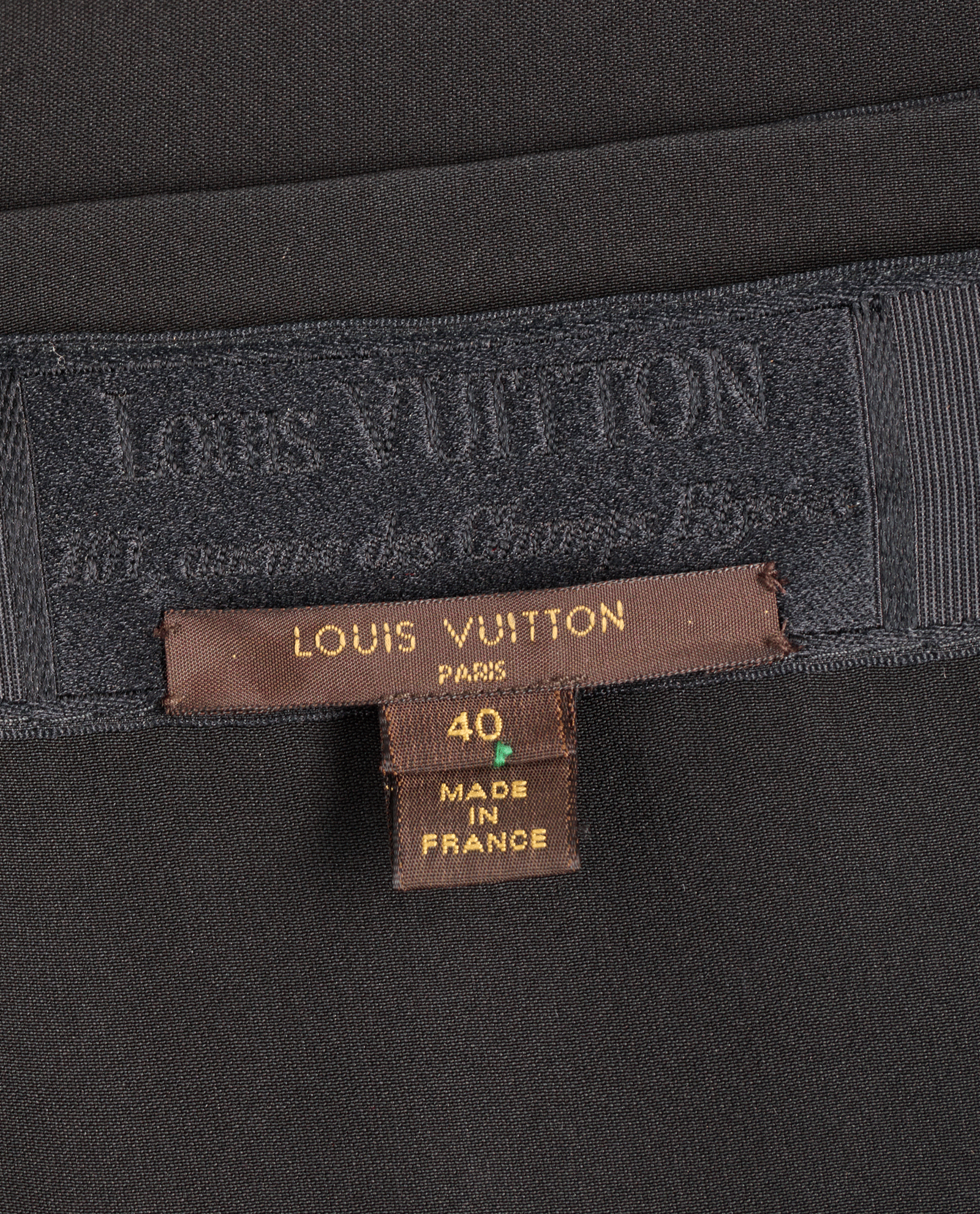 Louis Vuitton Short Sleeve Belted Dress, &pound;350, Clothing, Black, Silk, Other view