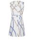 Louis Vuitton Chain Print Denim Dress, back view