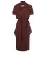 Maison Margiela Wrap Belted Midi Dress, &pound;135, Clothing, Red, Acetate, Front view