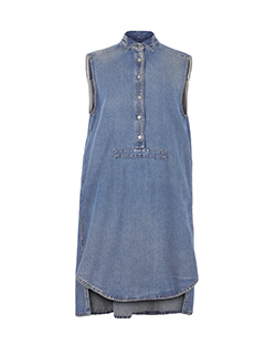 Maison Margiela Sleeveless Denim Dress, Cotton, Blue, UK 12