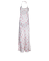 Marni Floral Haltereck Maxi Dress, back view