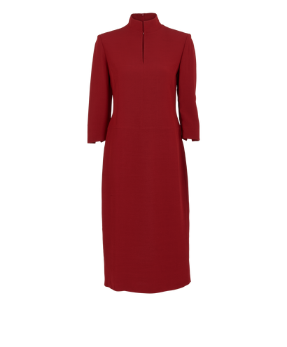 Max Mara Mock-Neck Short Sleeves Dress, front view