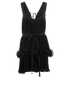 Stella McCartney Pleated Ruffle Waist-Tie Dress, back view