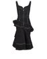 Alexander McQueen Ruffled Denim Dress, £140, Clothing, Black, Cotton, Back view